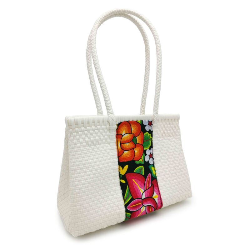 Bolsa artesanal blanca con motivo sublimado - Image 2