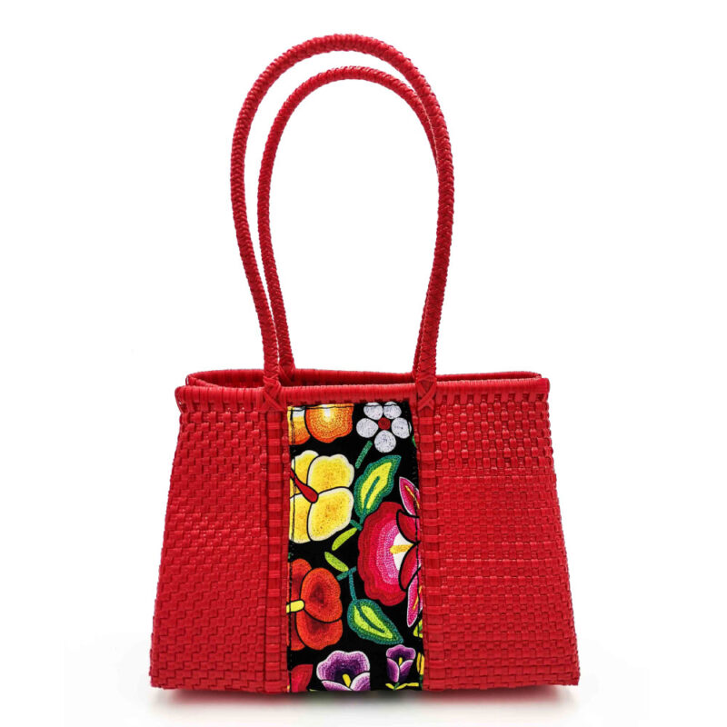 Bolsa artesanal roja con motivo sublimado - Image 3