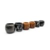 Kit copas mezcaleras de Barro Negro (2 normales, 2 calavera, 2 decoradas) PIEZA ÚNICA - Image 3