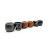 Kit copas mezcaleras de Barro Negro (2 normales, 2 calavera, 2 decoradas) PIEZA ÚNICA - Image 3