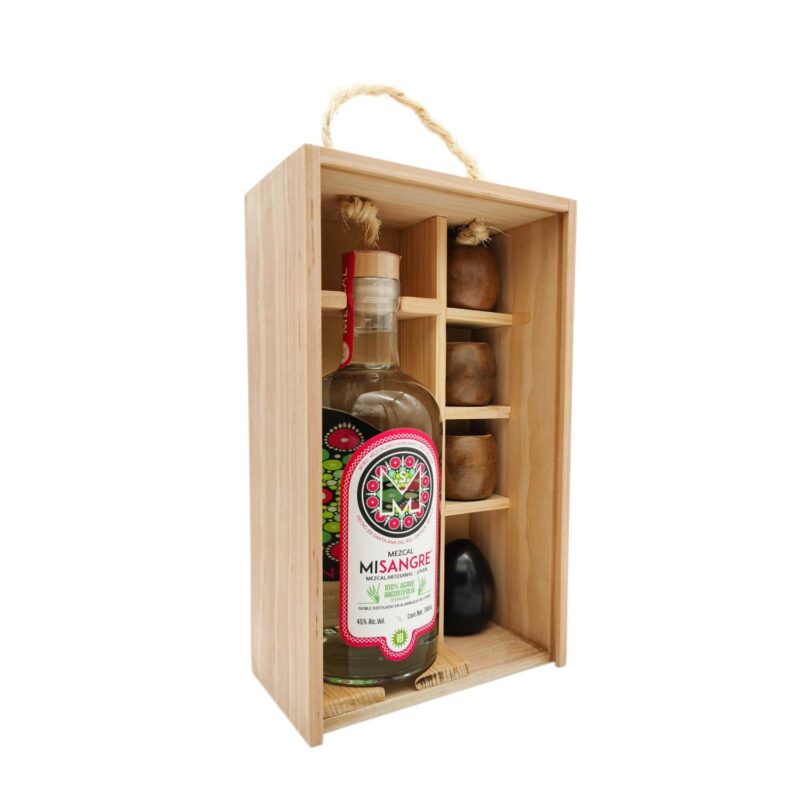 Kit Mezcal artesanal Mi Sangre: Caja + Mezcal + Barro Negro - Image 3