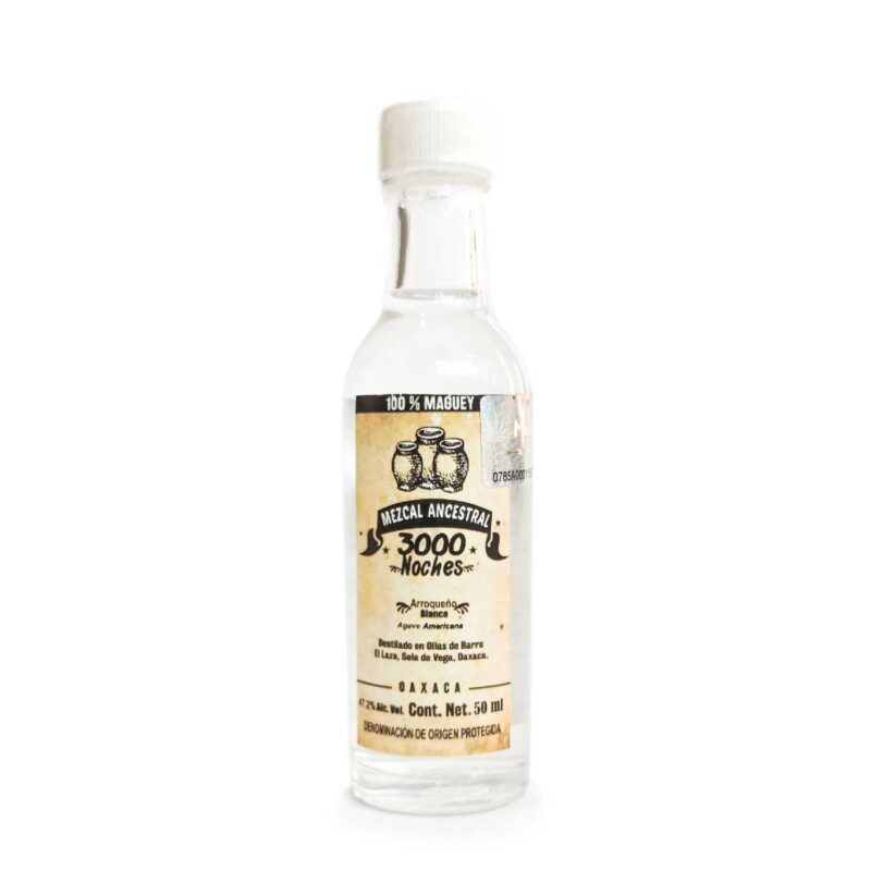Kit viajero Mezcal ancestral 3000 Noches: Espadín, Tobalá y Arroqueño 50ml - Image 5