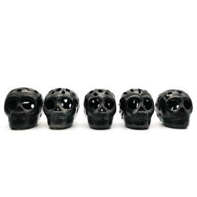 Kit de calaveritas decorativas de Barro Negro