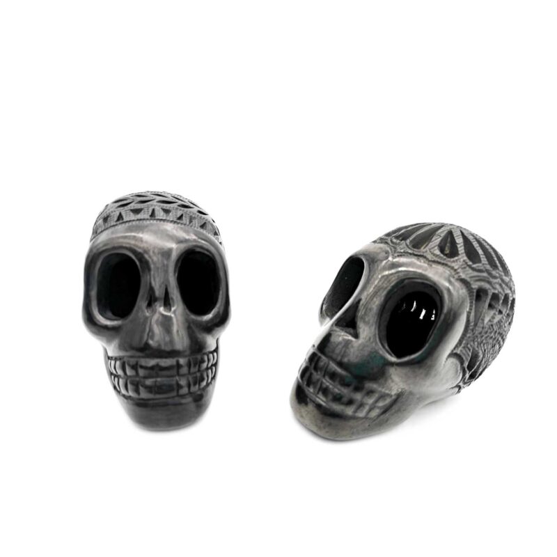 Kit de 2 calaveras chicas de Barro Negro - Image 2