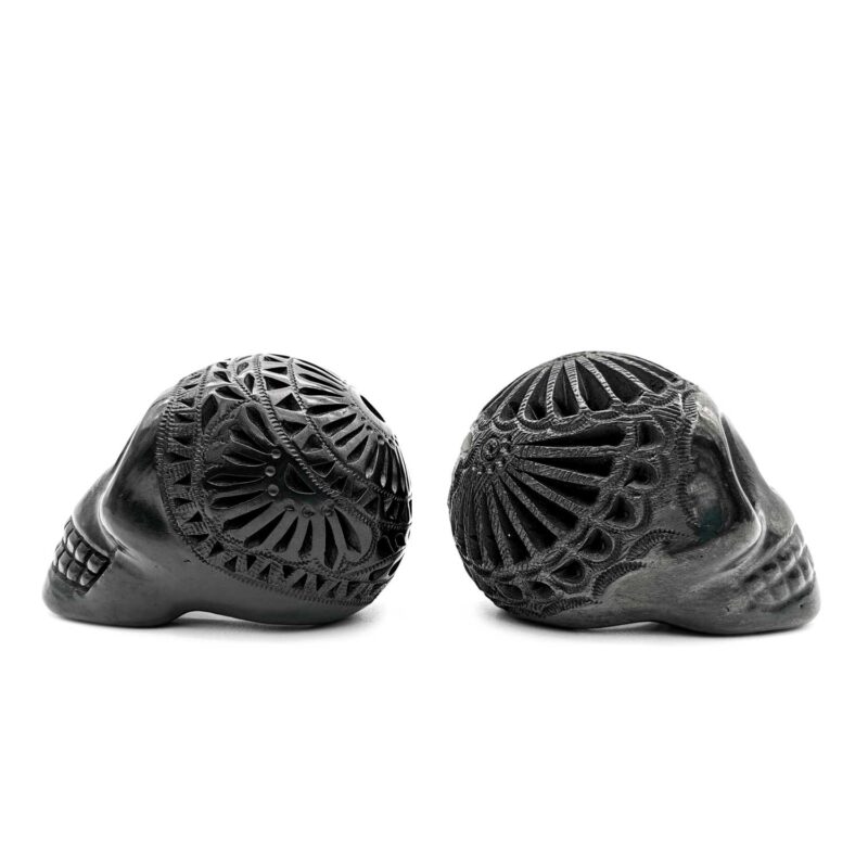 Kit de 2 calaveras chicas de Barro Negro - Image 3