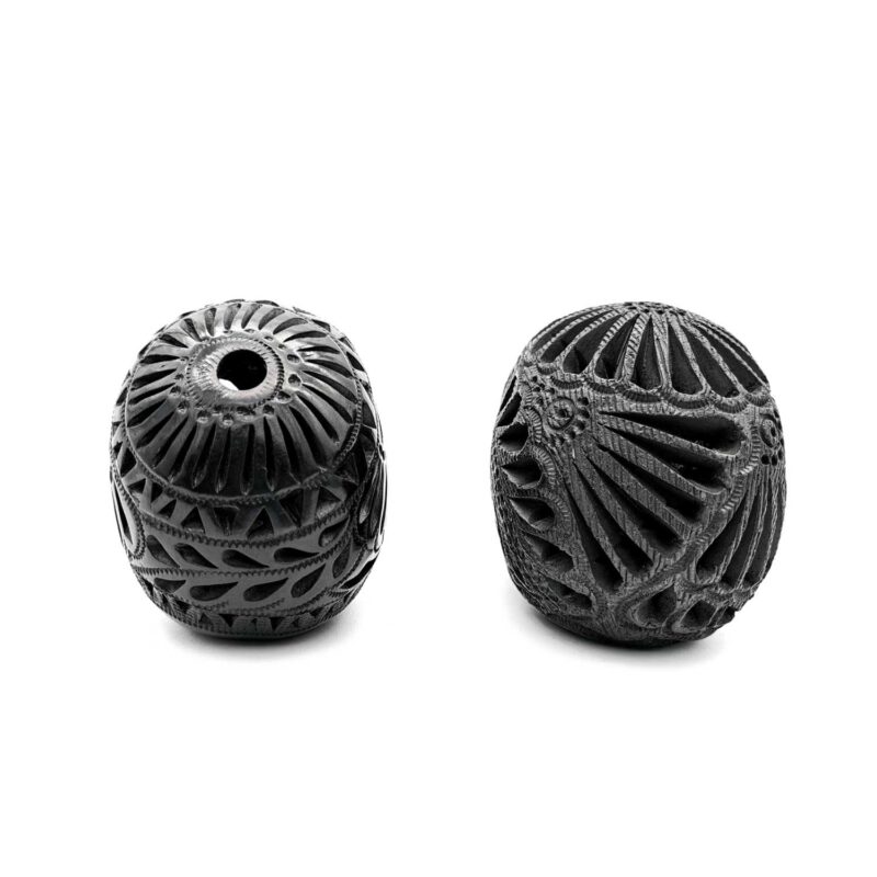 Kit de 2 calaveras chicas de Barro Negro - Image 4