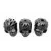 Kit de 3 calaveras chicas de Barro Negro - Image 2