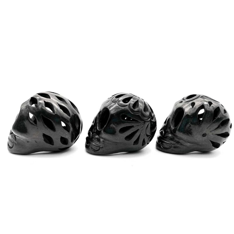 Kit de 3 calaveras chicas de Barro Negro - Image 5