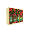 CAJA DECORADA ROJA CON MEZCAL ADENTRO