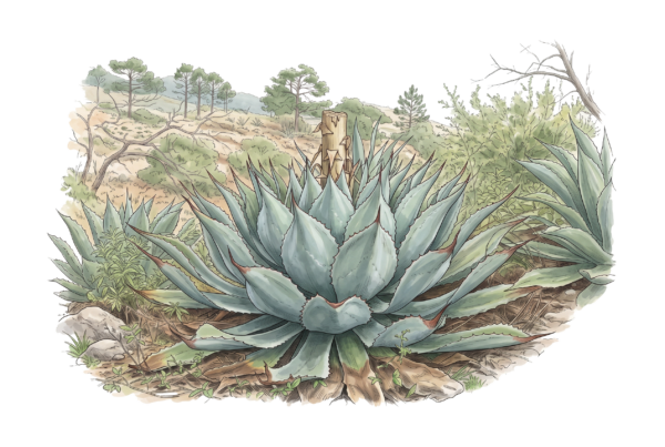 ILUSTRACION MAGUEY TOBALA SEMANIANNA