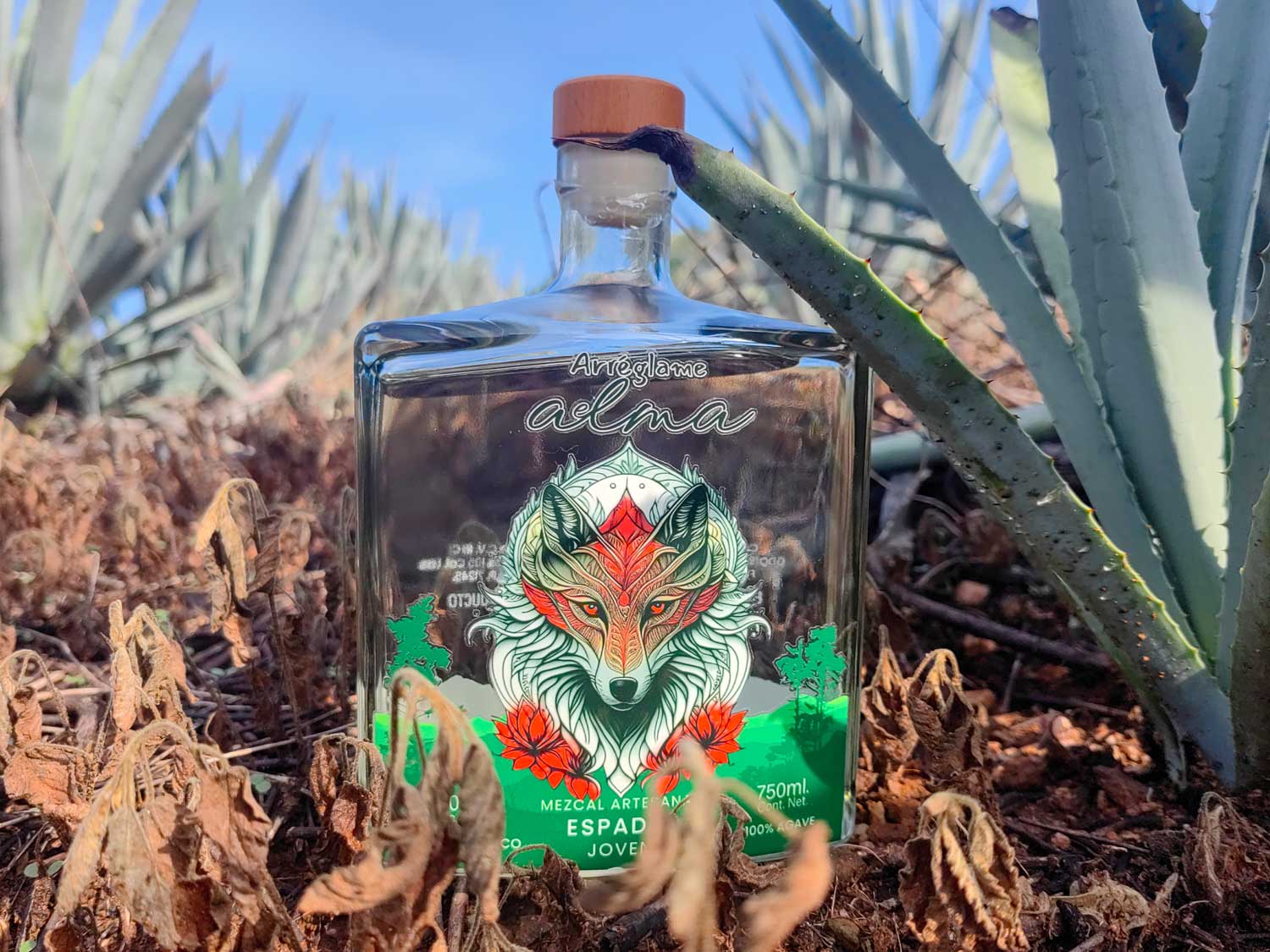 Mezcal Artesanal Arréglame el Alma Espadín 46° 750ml 2 Mezcal Artesanal Arréglame el Alma Espadín 46° 750ml - Imagen 2